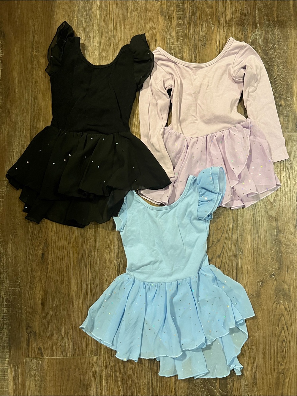 Amazon Kids Dance Tutu Dress - Black, Lilac, Light Blue